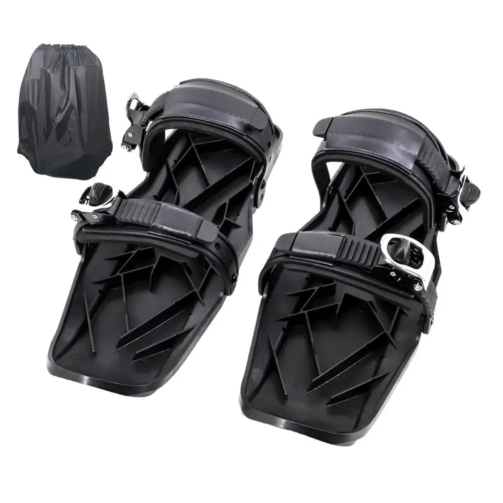 Esquís Cortos, Snowskates Cortos, Accesorio Compacto para Esquí, Herramientas de Esquí Multifuncionales Ajustables, Ligero, Antideslizante, para Nieve