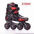 Patines en línea originales de PU para adultos y niños, 4 ruedas, Patines de marco plano para Slalom, deslizamiento, FSK, patinaje de carretera