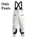 Nuevos pantalones de esquí para hombre, monos de esquí cálidos y gruesos para exteriores, pantalones de snowboard holgados impermeables a prueba de viento para nieve