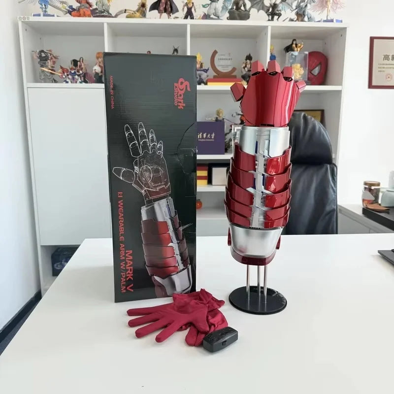 En Stock Spark Studio 1/1 escala persona Real usable Iron Man Mk5 Mecha brazo Control de voz táctil Control remoto juguete regalo de cumpleaños