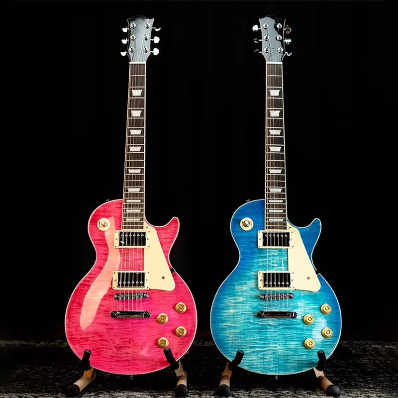 Guitarra Eléctrica Profesional de Alta Calidad de 6 Cuerdas; Guitarra Eléctrica LP Adecuada para Actuaciones en Solista