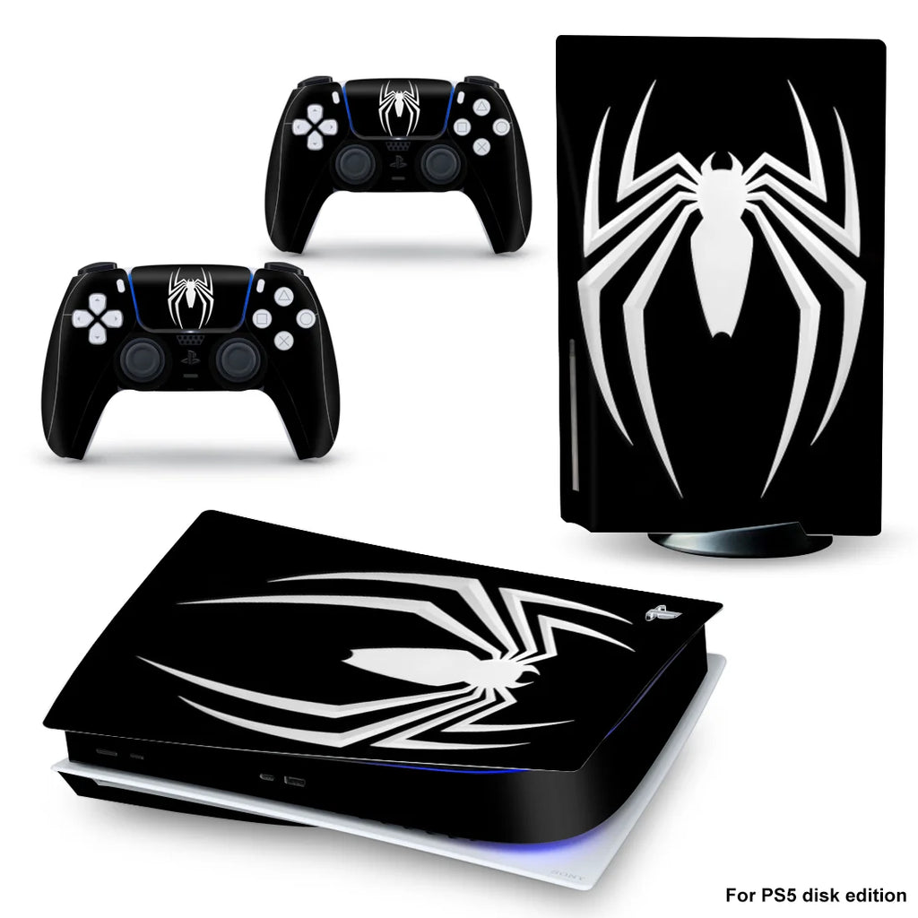 Adhesivo de vinilo para consola PS5 Edición Disco con juego de 2 pegatinas para mando de PS5, accesorios de cubierta