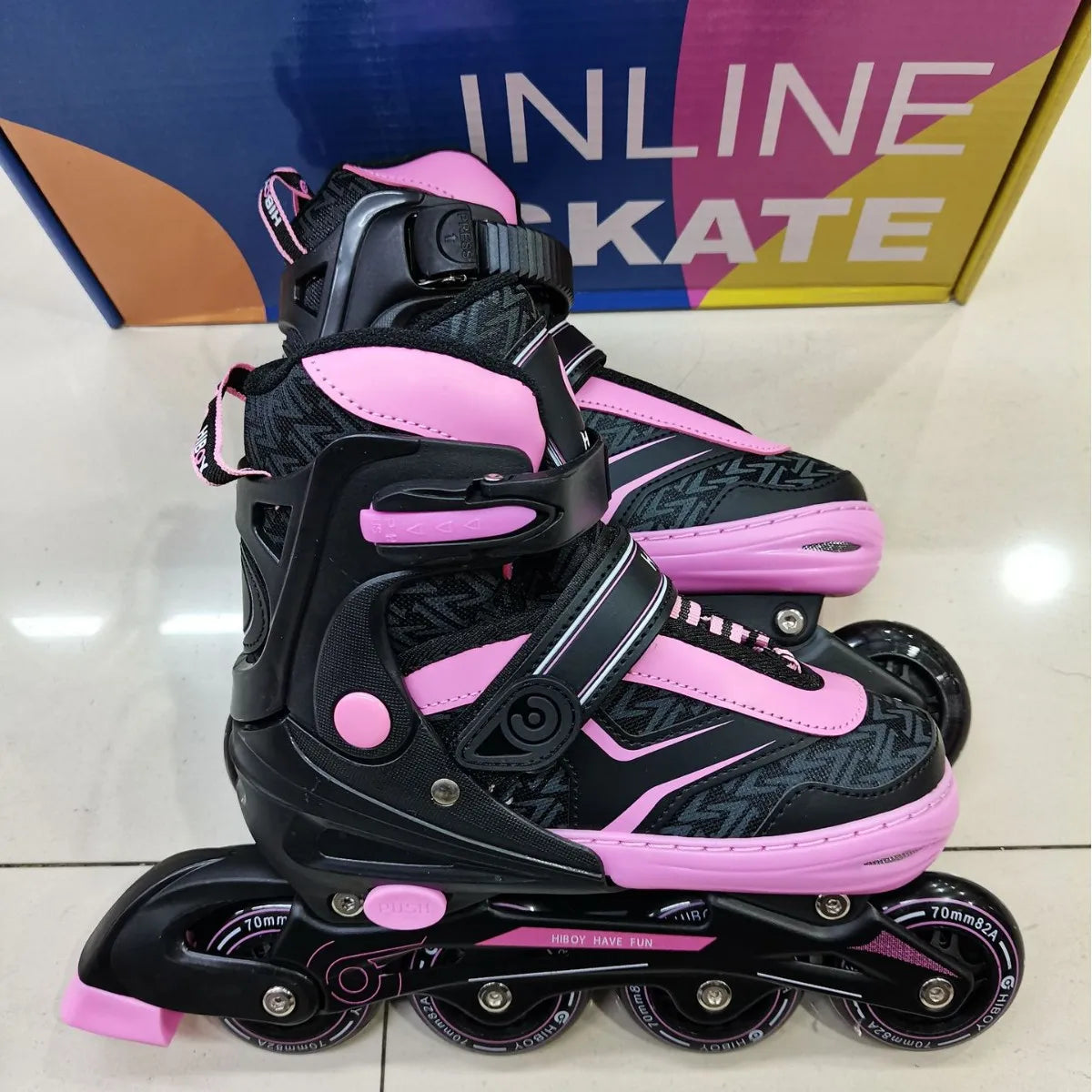 Patines en línea para niñas y niños, zapatos de patín de 4 ruedas, tamaño ajustable 31-42, mujeres adultas, hombres, zapatillas de patinaje al aire libre, regalos