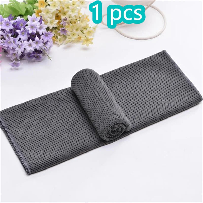 Toalla refrescante de microfibra de alivio instantáneo, toallas frescas, envoltura para el cuello, trapos fríos para deportes, Fitness, Camping y ciclismo, 1-10 Uds.