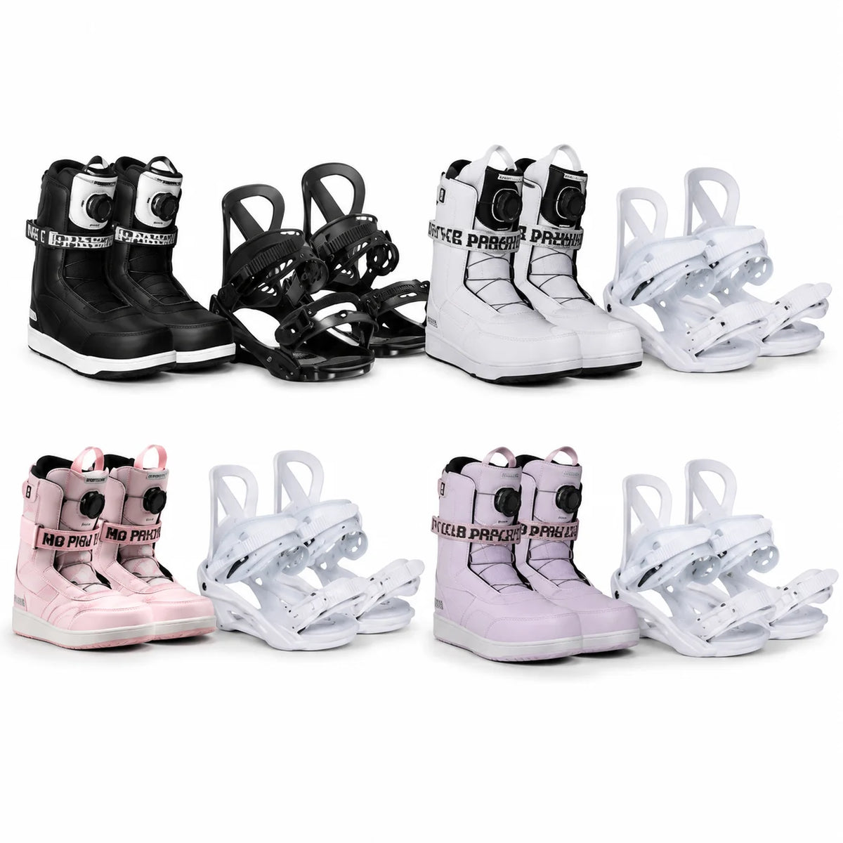 Set de Snowboard con Botas y Fijaciones, Tabla All-Mountain Freestyle de 66cm para Deportes de Invierno para Adultos