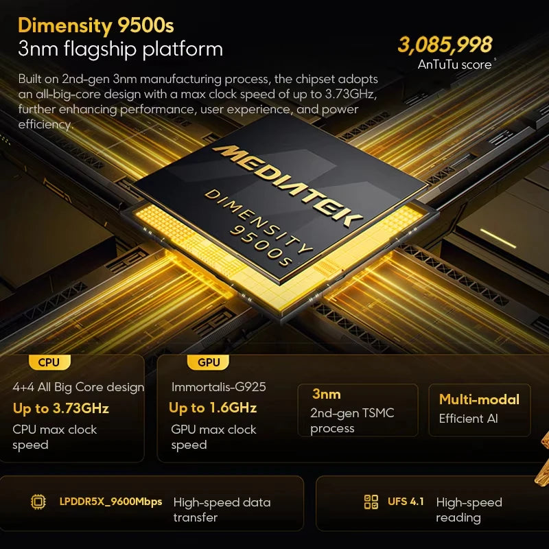 Smartphone POCO X8 Pro Max 5G versión global con NFC, batería monstruosa de 8500 mAh, Dimensity 9500s, pantalla AMOLED de 6,83'' 1,5K 120 Hz,