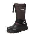 STRONGSHEN-Botas de nieve impermeables para hombre, botas de trabajo de algodón, antideslizantes, cálidas, de media pantorrilla, para pesca y esquí, para invierno