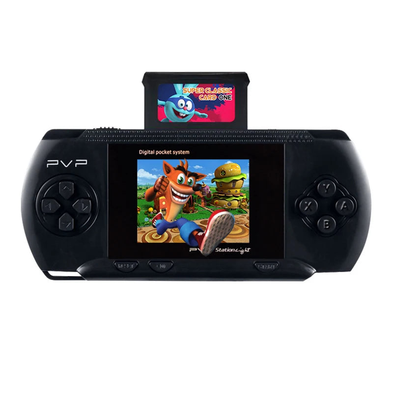 Consola de juegos portátil PVP 3000 con juegos retro integrados - Reproductor de videojuegos portátil de 2,4 pulgadas, salida AV, sistema de juegos electrónico