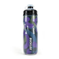 Botella de agua aislada para bicicleta BUCKLOS, 610 ml, sin BPA, con protección contra el hielo, botella de agua con sistema de apretar, a prueba de fugas, para bicicleta de carretera.