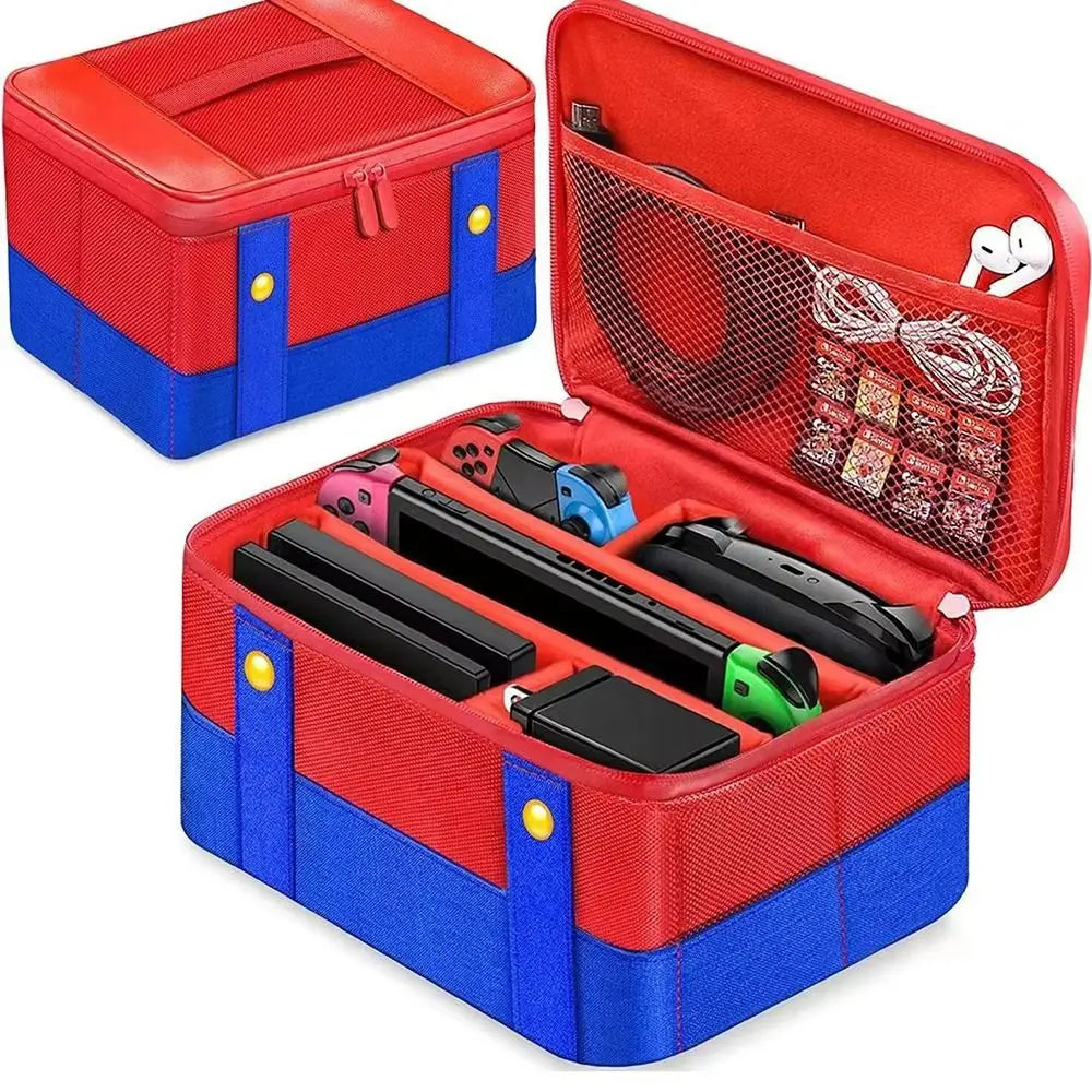Funda protectora de transporte grande para Nintendo Switch OLED Console Pro controlador bolsa de almacenamiento de viaje funda para accesorios de interruptor