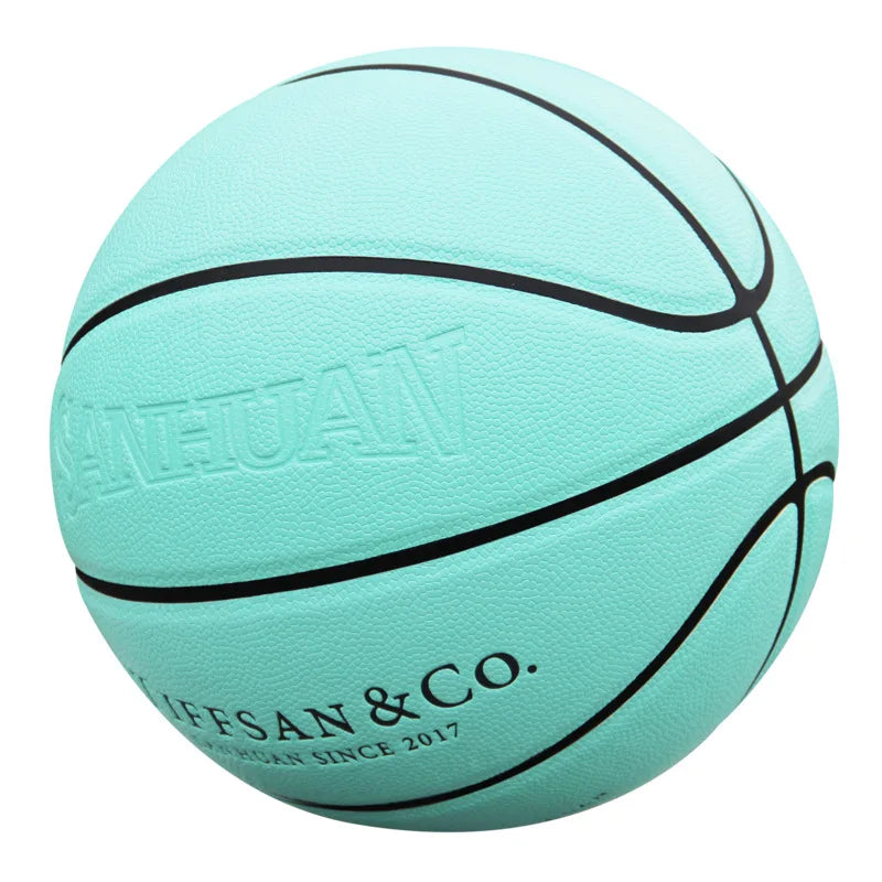 Balón de baloncesto Sanhuan Original, tamaño 7, pelota de baloncesto estándar de goma de alta calidad, deportes de entrenamiento al aire libre o interior