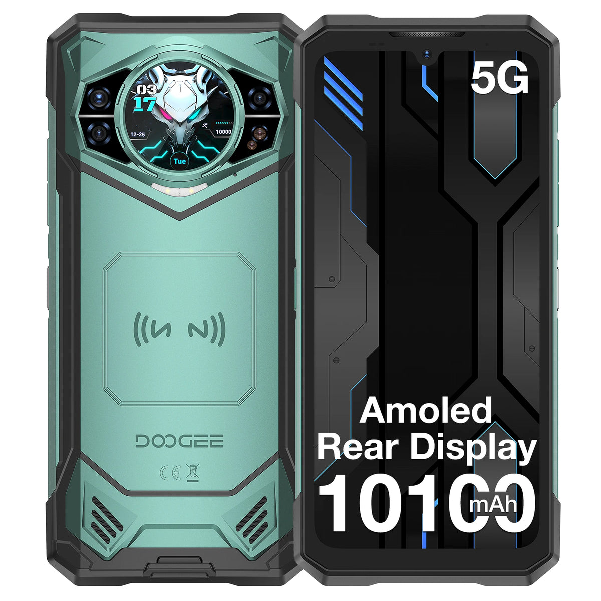 Smartphone robusto DOOGEE S200 5G 32GB 512GB pantalla IPS FHD 120Hz batería mAh dimensiones teléfonos