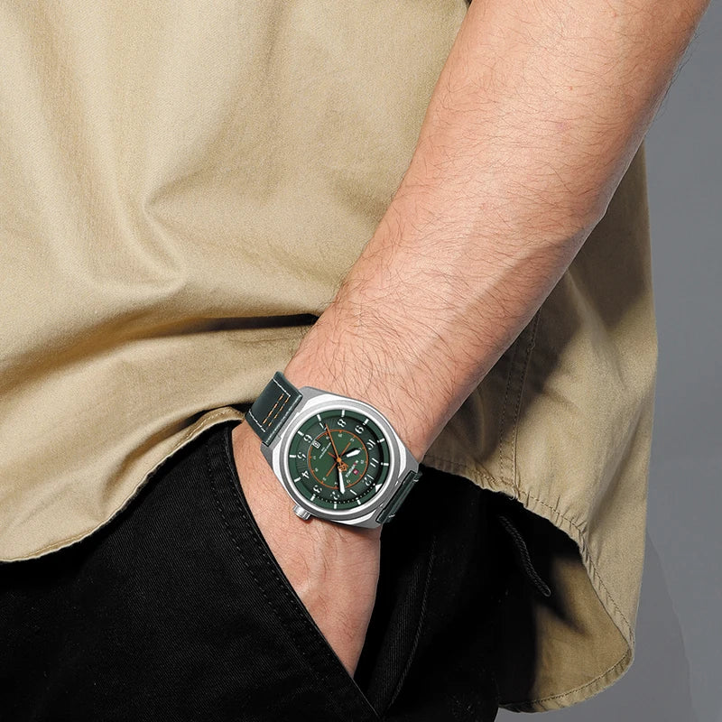 Reloj de pulsera deportivo militar de lujo para hombre NAVIFORCE NF9281, reloj de cuarzo original con fecha automática, correa de piel, resistente al agua, regalo para hombre
