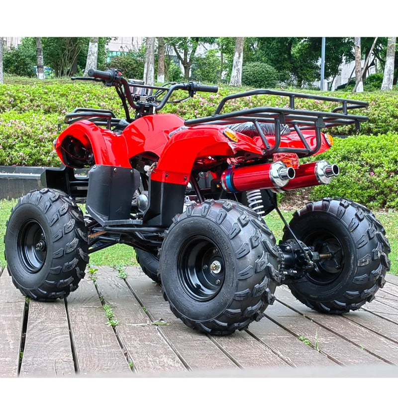 Cuatrimoto ATV de 125cc a gasolina, 4 tiempos, con transmisión automática por cadena, todoterreno, para adultos