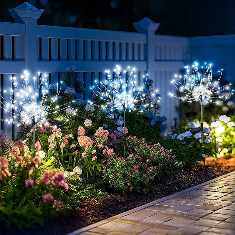 Luces Solares LED para Exteriores, Luces Decorativas Impermeables para Jardín, Camino, Patio, Balcón, Césped