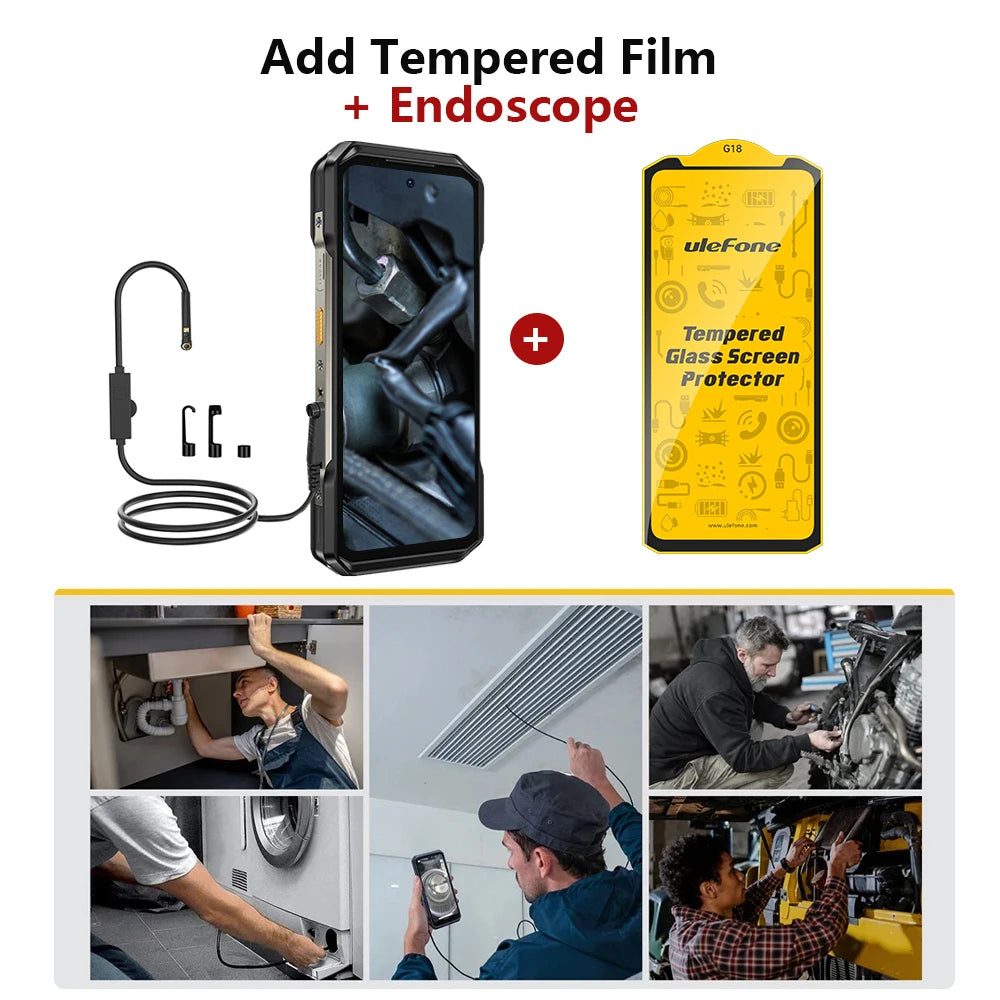 Teléfono resistente Ulefone Armor 27 Pro 5G, smartphone de 10600mAh, Android 14, cámara de visión nocturna de 50MP+64MP, hasta 24GB+256GB, NFC