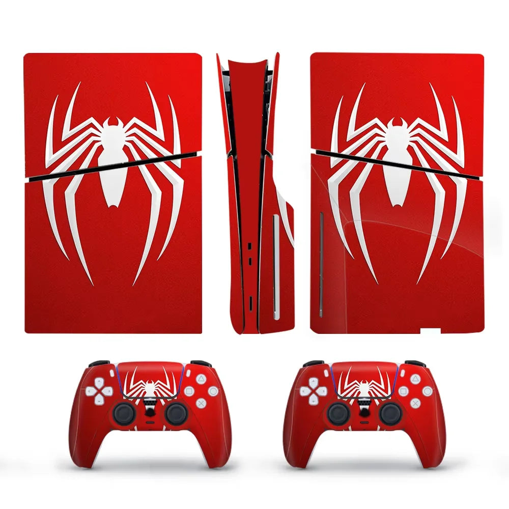 Skin Sticker For PS5 Slim Disc Edition Console Decal Vinyl Cover Case 2PCS Controller Gamepad Dustproof For ‌PS5Slim Accessorie