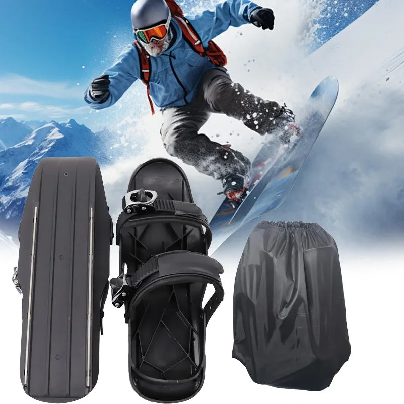 Mini Esquís Snowblades para Nieve, Esquís Cortos para Invierno, Snowskates, Skiboards, Esquís Portátiles y Ligeros, Calzado de Esquí para Deportes al Aire Libre