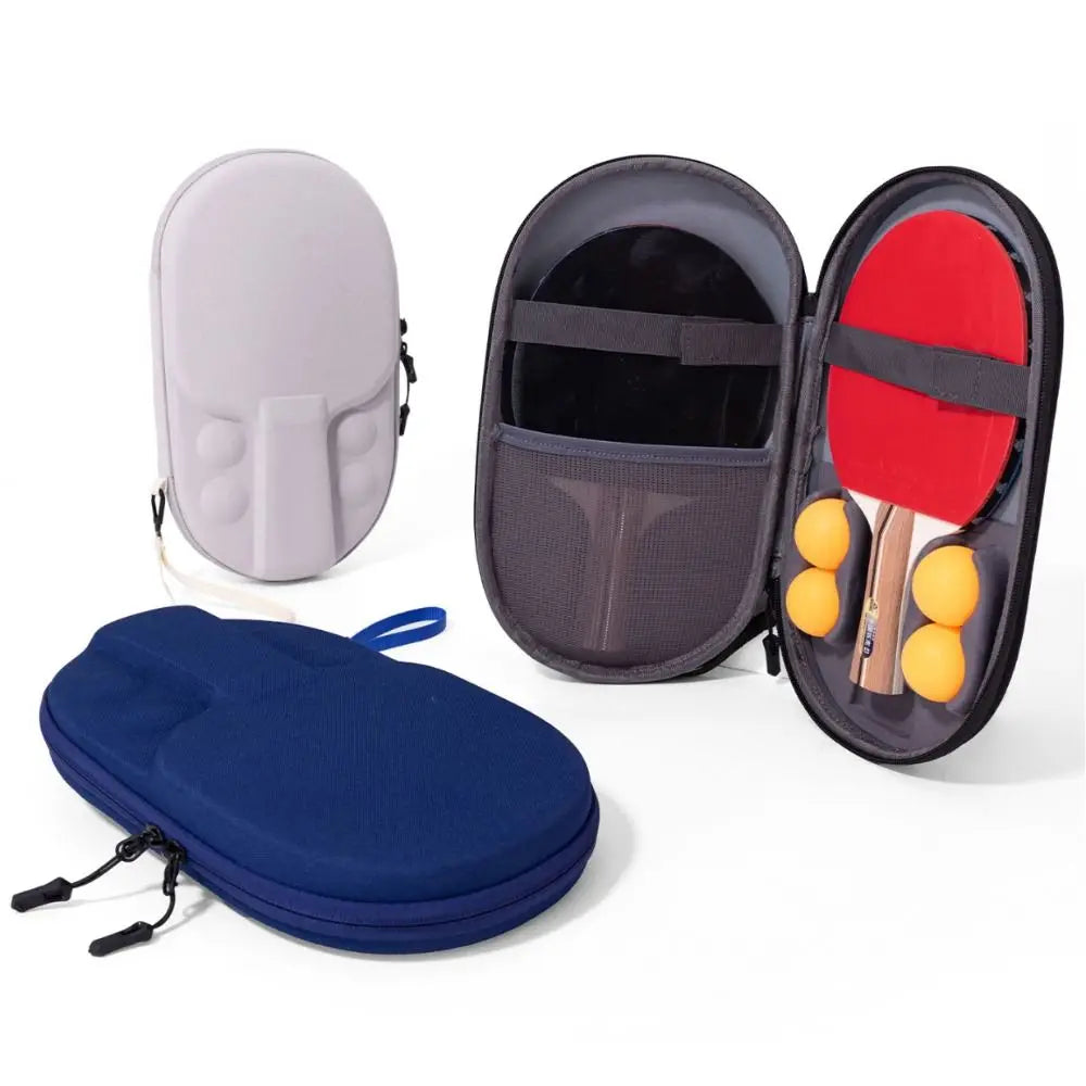 Nuevo estuche protector de EVA para palas de tenis de mesa, impermeable, bolsa para raquetas de tenis de mesa, a prueba de golpes, con bolsillo con cremallera, estuches para ping pong