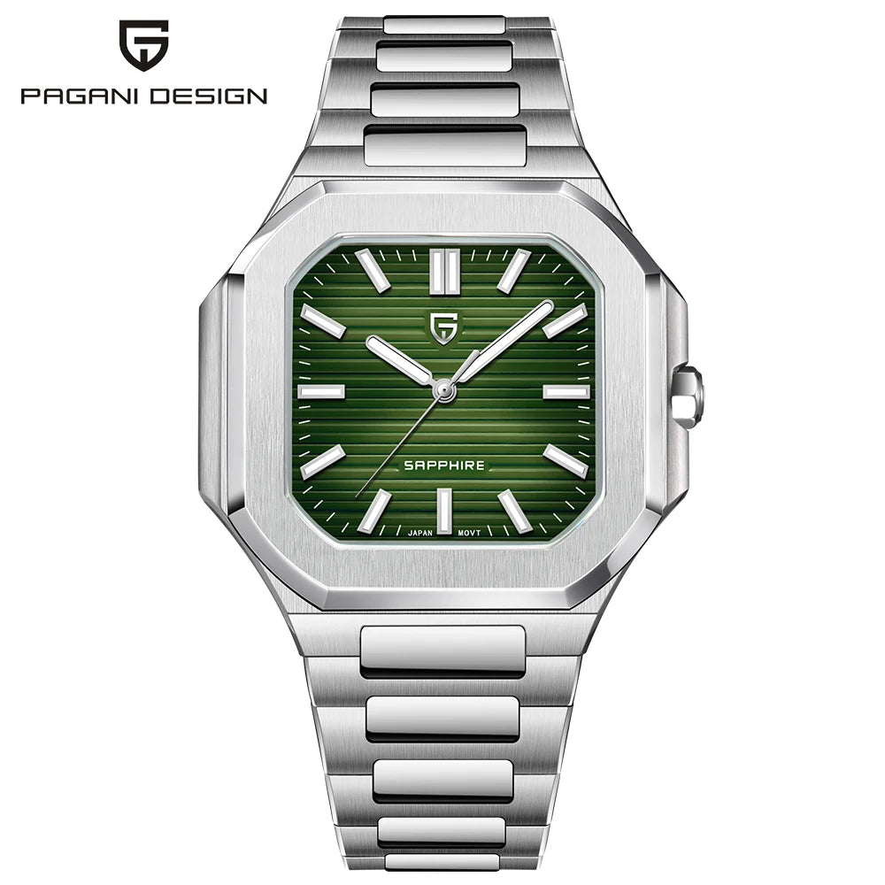 2026 New Men's Watches PAGANI DESIGN Luxury Quartz Watch For Man VH31 Wristwatches Waterproof AR Sapphire Mirror Stainless Steel