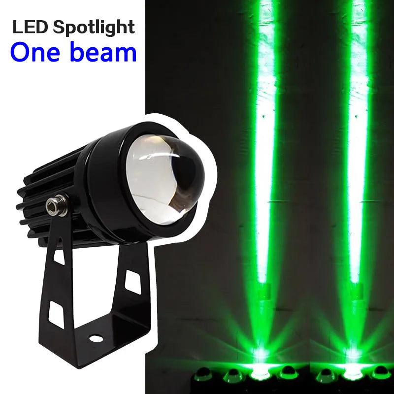 Foco LED de pared para exterior 5W 9W 12W, iluminación de paisaje para el hogar 110V 220V, luces RGB rojo verde azul con control remoto, resistente al agua, haz único