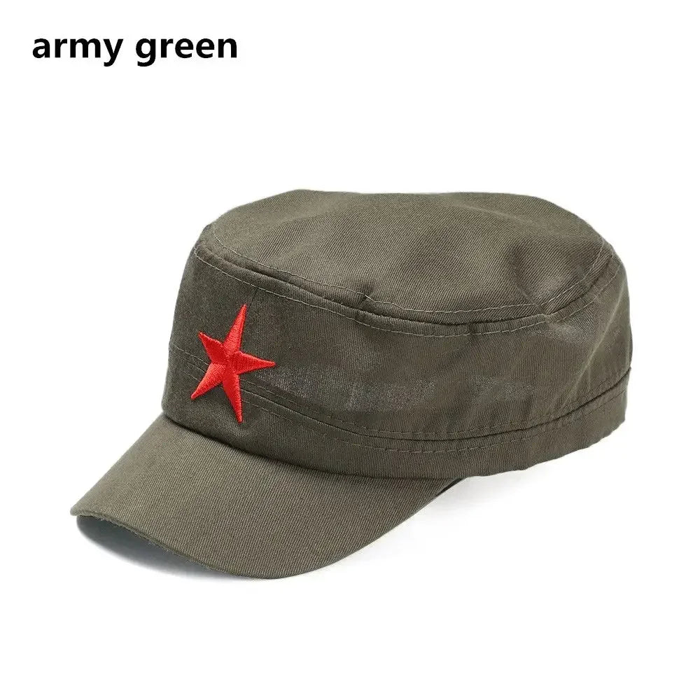 Gorra de algodón unisex para hombre, primavera, verano, playa, al aire libre, calle, estilo urbano, sombrero de sol con estrella roja, dropshipping