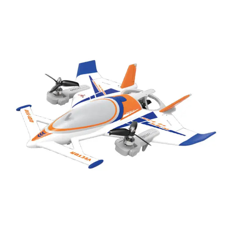 Avión QIDI570 RC, Avión de Control remoto de 8 canales con Motor sin escobillas, avión Vector de 3 ejes, modelo planeador 3D/6G RC, juguete para niños