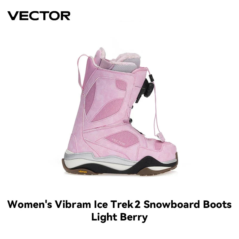 VECTOR-zapatos de esquí profesionales para hombre y mujer, botas de Snowboard impermeables y cálidas, botas de nieve transpirables de cuero antideslizante, equipo de esquí