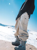Pantalones de esquí holgados y cálidos para hombre y mujer, pantalones de esquí impermeables para invierno, ropa para snowboard