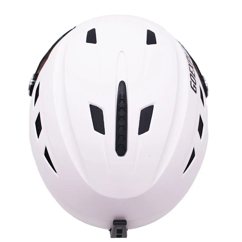 Goexplore casco de Snowboard con visera para adultos, casco de seguridad ultraligero para esquí al aire libre, monopatín para nieve, unisex