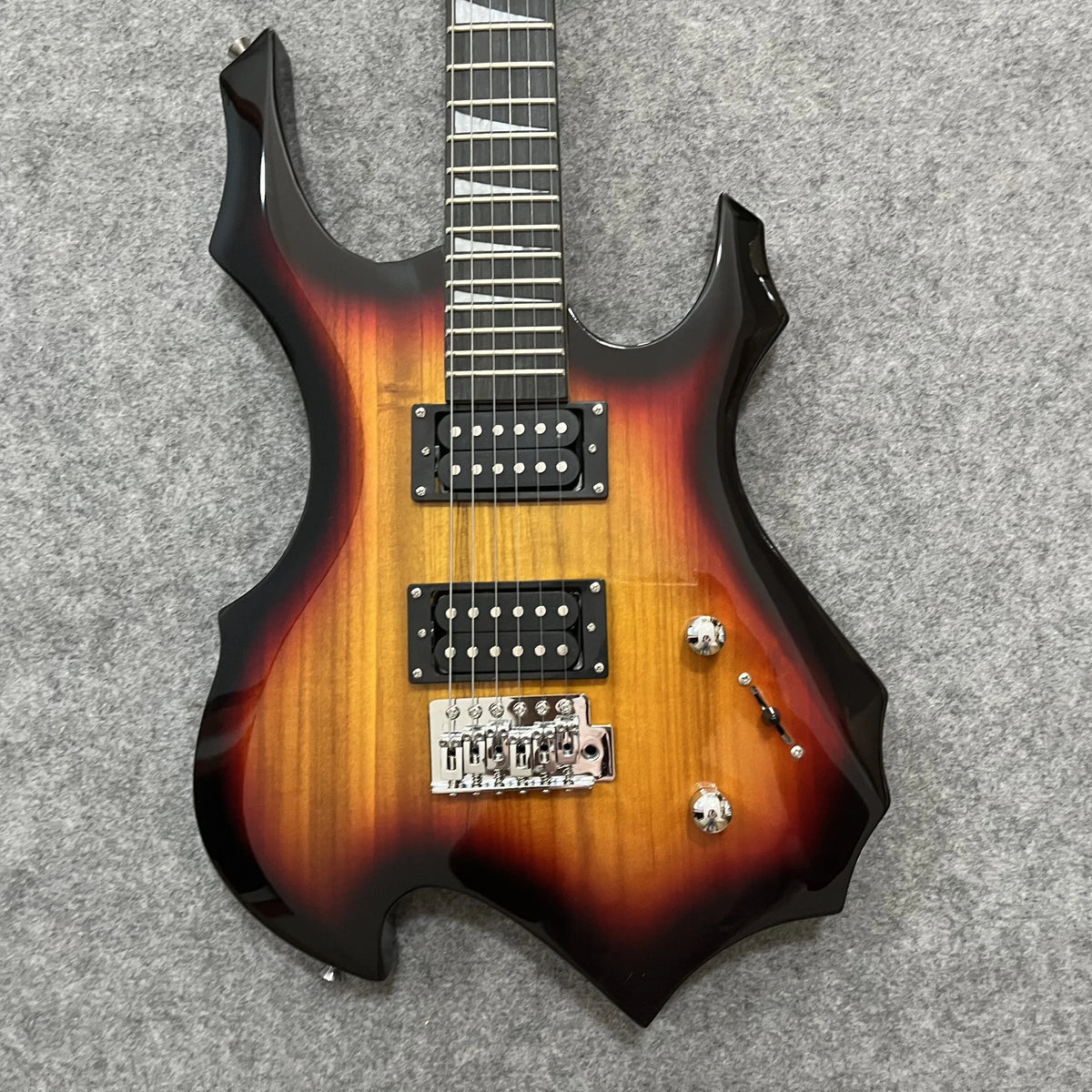 Sunset Flame Guitarra eléctrica Guitarra alienígena Guía para principiantes Práctica con Ao