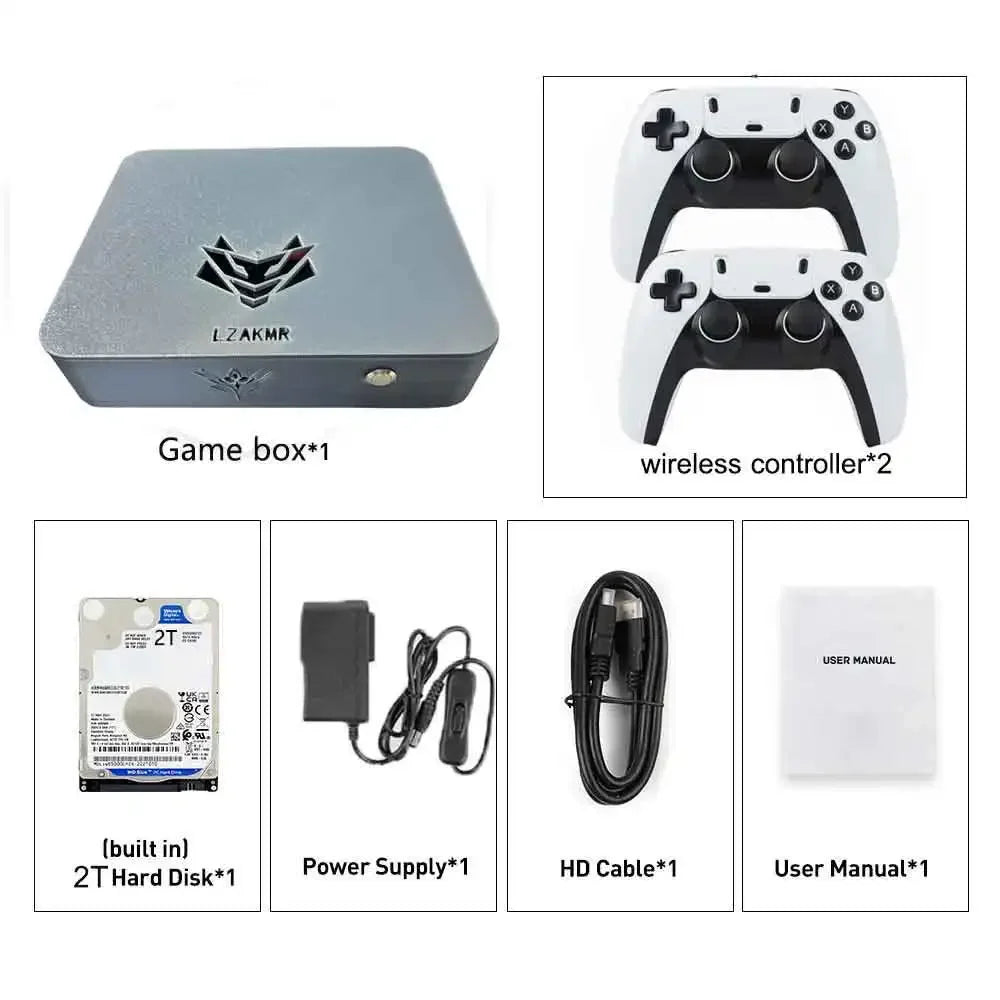 Consola de Juegos Retro AK1, Sistema Dual Win11 y Batocera, 8G/16G RAM, 2/4TB ROM, Más de 99999 Juegos, Más de 60 Emuladores para PS2, PS3, WII, SS, NGC, XB