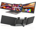 Amoudo 1920*1080P 60HZ Monitor Triple para Laptop de 14 Pulgadas, Monitor Portátil IPS con Puerto USB-C para Laptops de 14-16.5" Windows/Mac Xbox, Monitor Portátil Triple para Laptop