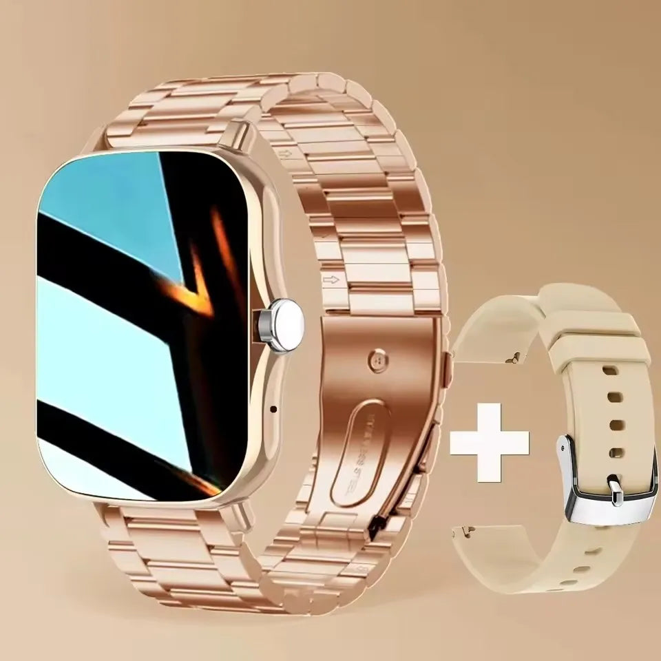 Reloj inteligente 2026, llamadas Bluetooth, rastreador de ejercicios, monitor de frecuencia cardíaca y registro de sueño, reloj deportivo para exteriores para Android/iOS, hombres y mujeres HT30