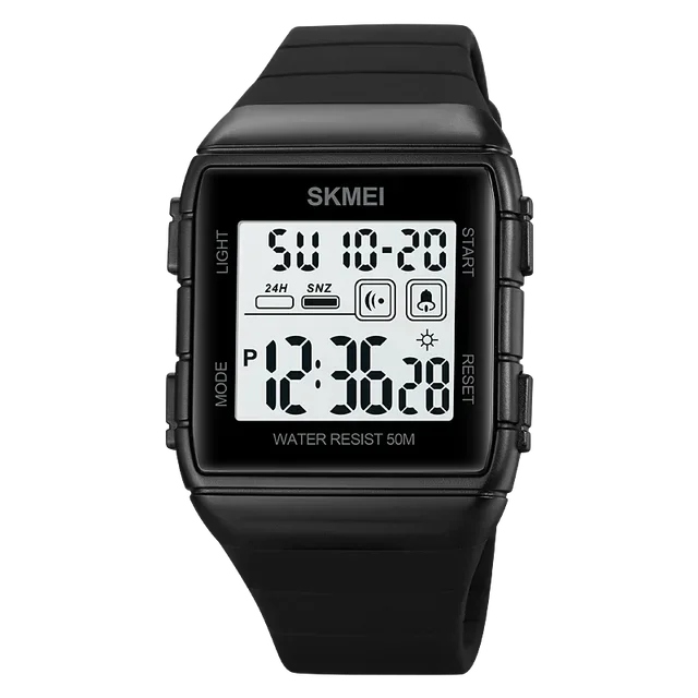 Reloj digital militar para hombre SKMEI 1960, deportivo, con calendario, cuenta regresiva, resistente al agua, a prueba de golpes, reloj de pulsera para hombre 1560