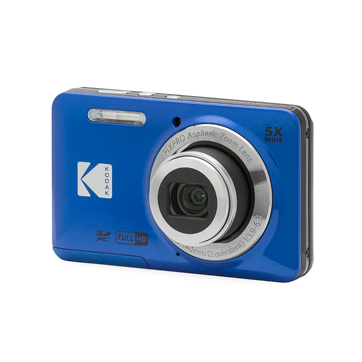 Cámara digital KODAK PIXPRO FZ55 1080P Full HD con video, pantalla LCD de 2.7'', zoom óptico 5X, gran angular de 28 mm, 16MP, para vlogging, paisajes y uso doméstico.