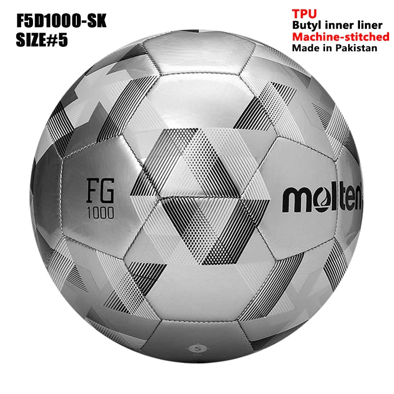 Balones de Fútbol Molten 2027, Tamaño Estándar 5 y 4, Alta Calidad, para Deportes de Equipo al Aire Libre, Partidos, Entrenamientos de Fútbol