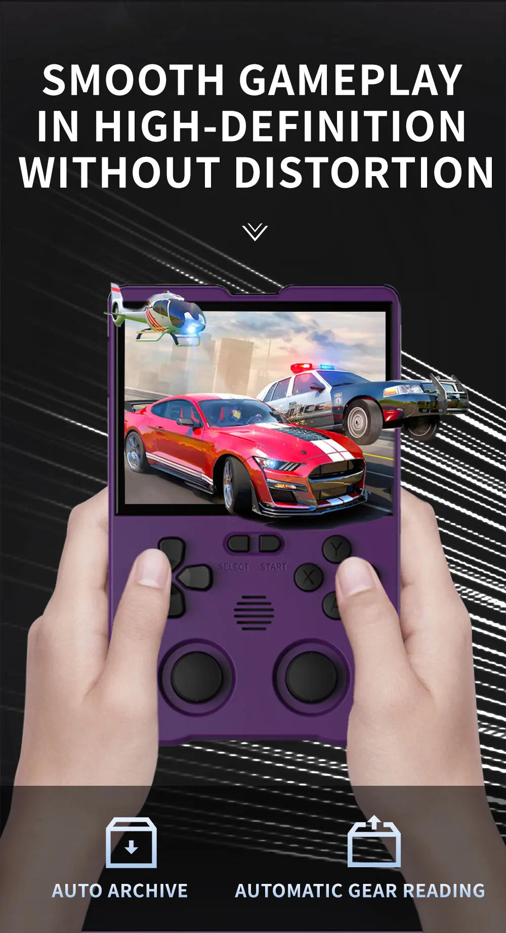 Consola de juegos retro portátil XU10 versión 2.0, sistema Linux, pantalla IPS de 3,5 pulgadas, batería de 3000 mAh, reproductor de videojuegos retro nostálgico