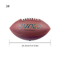Fútbol americano estándar para adiestramiento al aire libre y juego recreativo con tamaño estándar oficial, Rugby de talla 9,6, 1 ud.
