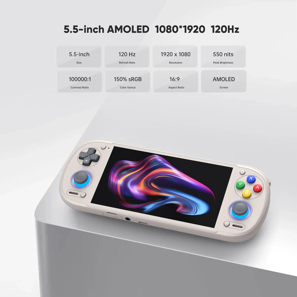 Retroid Pocket 6 Android Joystick Handheld Game Console Snapdragon 8 Gen 2 5.5" 120Hz AMOLED Active Cooling 6000mAh Retro Gaming Player