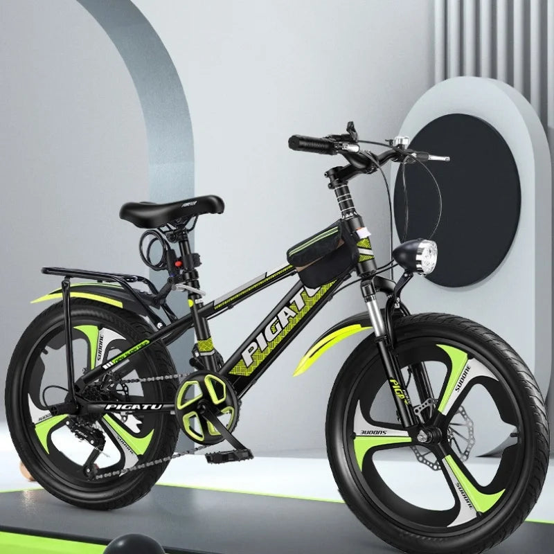 Bicicleta de montaña infantil de 24 pulgadas con velocidades variables para niños y adolescentes de 6 a 12 años, para ciclismo deportivo al aire libre y todoterreno