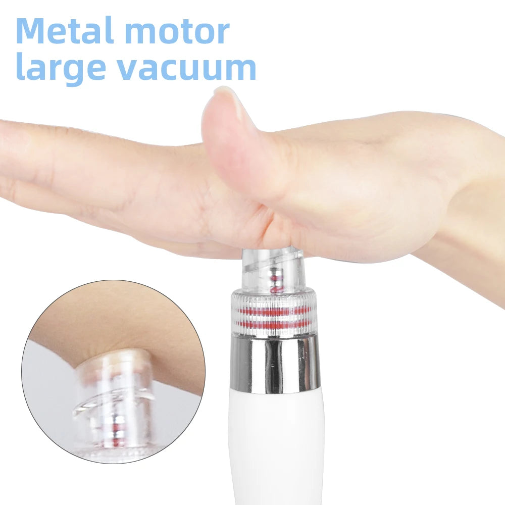 Máquina de belleza facial Moonic H2O2 6 en 1 con pequeñas burbujas, hidratante, limpiadora de piel, removedora de puntos negros, máquina hidrofacial para uso en salón y hogar.