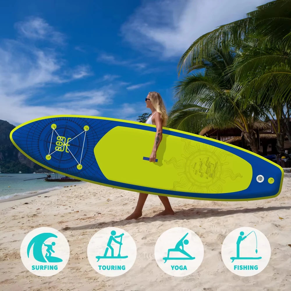 FunWater-tabla de remo de pie, tabla de Paddle inflable, tabla de Paddle antideslizante para deportes acuáticos, tabla de Surf Sup