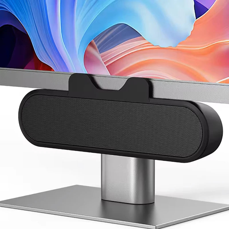 Mini Barra de Sonido Portátil con Clip, USB, Cableada, para Computadora, TV, PC, Laptop, Escritorio, Subwoofer, Caja de Sonido, Música, Caixa De Som, Bocina, Coluna