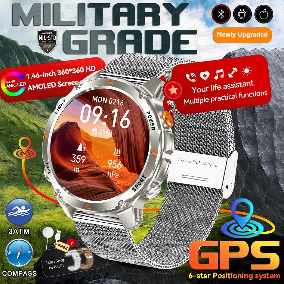 Reloj inteligente con GPS Forerunner 570, sumergible 3ATM, pantalla AMOLED, GNSS multibanda, brújula, altímetro, linterna, reloj deportivo inteligente para hombre