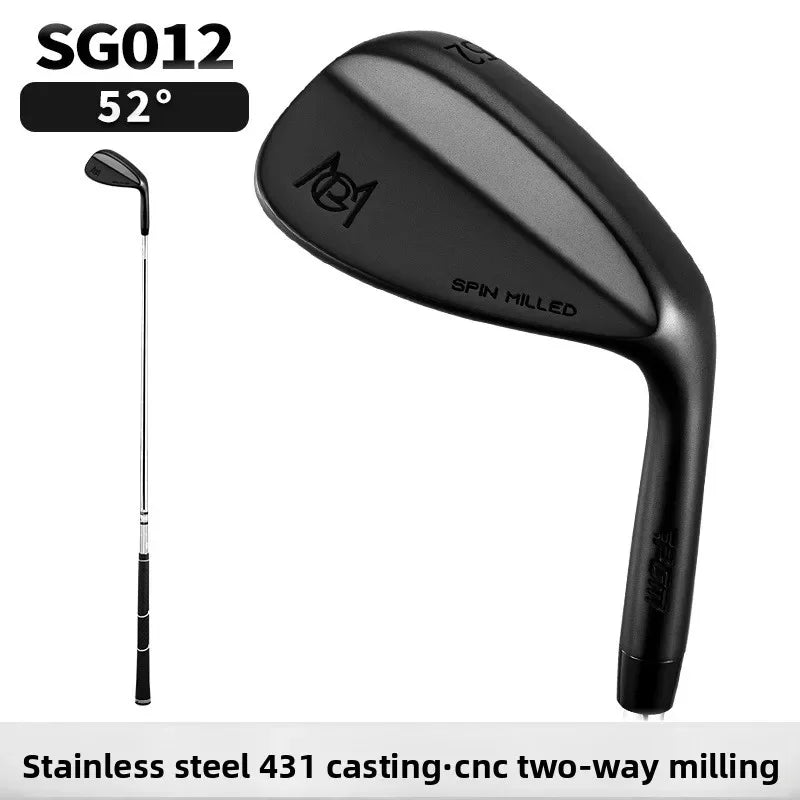 PGM SG012 Wedge de Golf 52 °   Cuña de ajuste 56 °   Pala de golf de hierro corta con eje de acero, cara fresada CNC y acero inoxidable 431