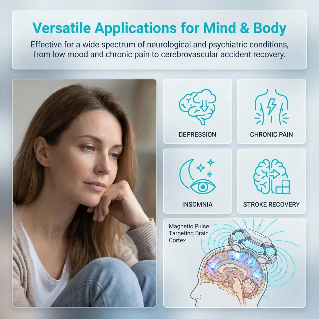 Estimulación Magnética Transcraneal para el Trastorno Bipolar, Tratamiento TMS, Alivio de la Depresión Bipolar, Terapia Cerebral con rTMS Pulsado