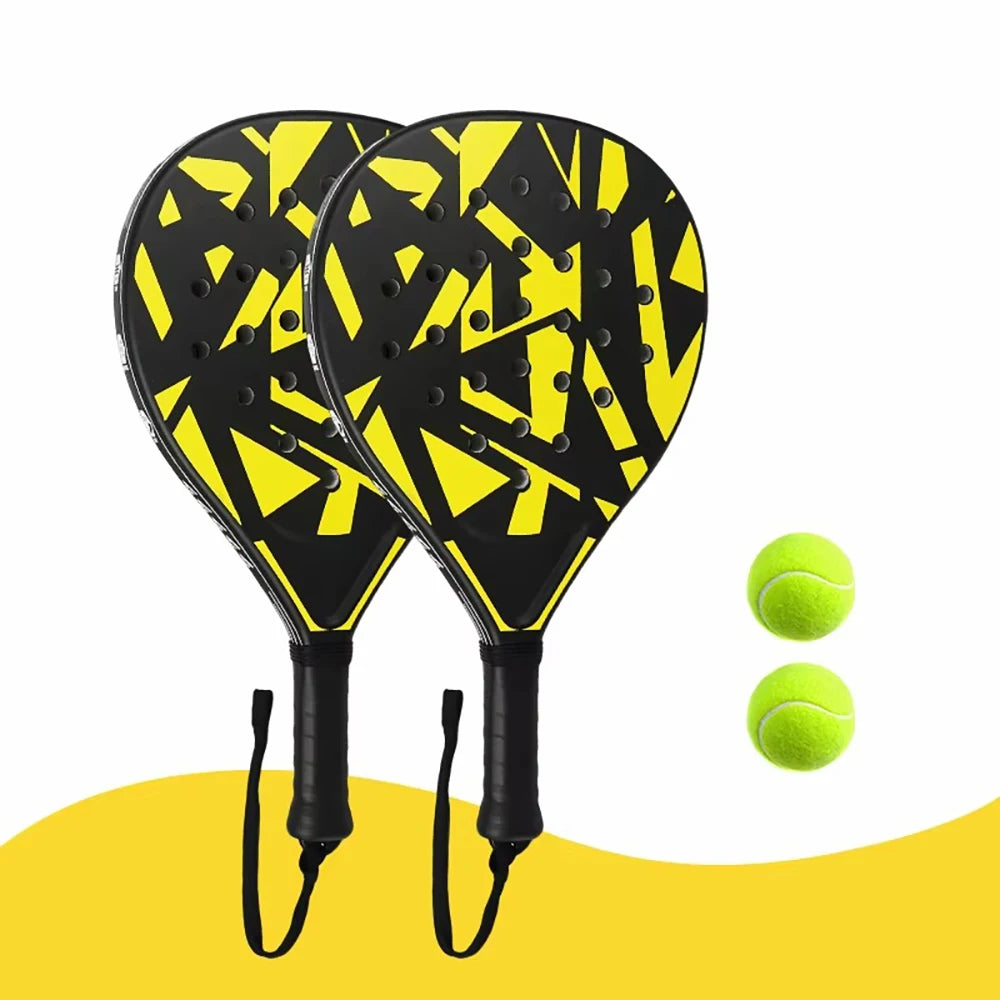 La mejor raqueta de padel para principiantes con paleta liviana EVA Softcore para controlar y precisión en la cancha de padel para niños y adultos