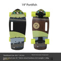 Mini monopatín portátil de 19 pulgadas, monopatín completo de arce, tabla de patín Drift Cruiser de alta velocidad para niños, adultos, principiantes, perro mascota