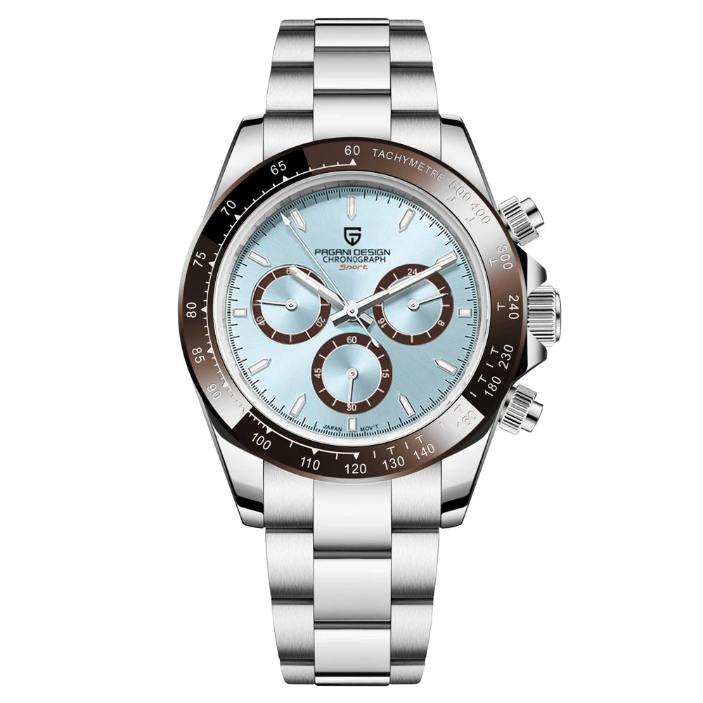 Reloj de hombre PAGANI DESIGN 2026 nuevo, dorado 1644, reloj de pulsera de cuarzo de lujo de marca superior para hombre, cronógrafo, resistente al agua